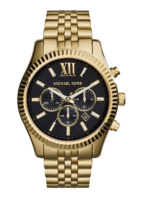 michael kors dames horloge zwart goud|Goudkleurige horloges .